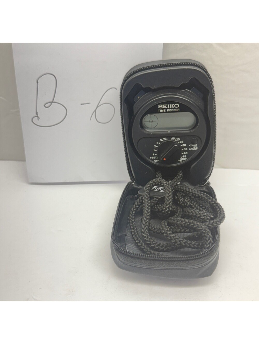 Seiko Time‎ Keeper Digital Stopwatch with Case Storage Location B-6